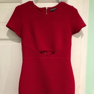 Red cutout dress from Express